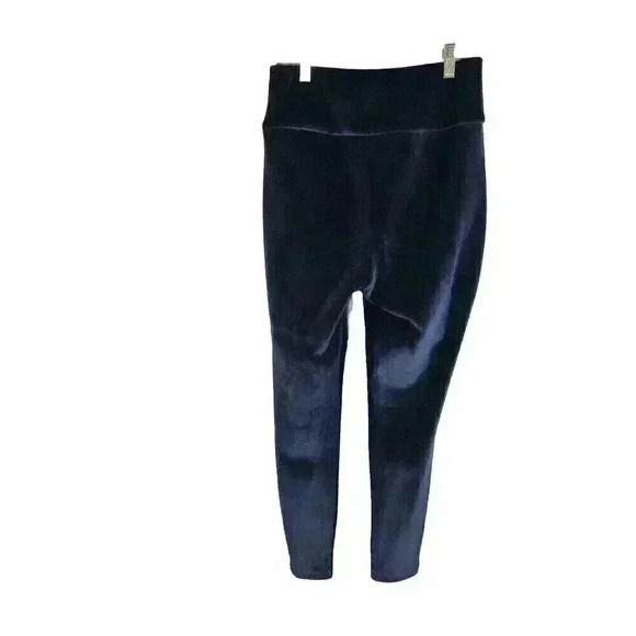 Wonderly Studio Medium Blue Velour Corduroy Pull On Pants Skinny Leg Super Soft - Picture 3 of 4